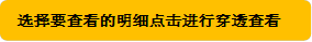 选择要查看的明细点击进行穿透查看